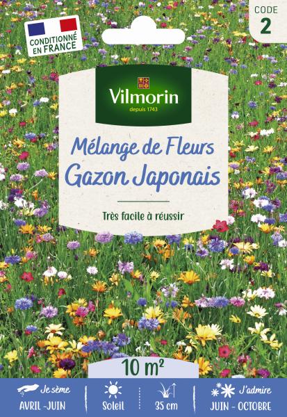 Mélanges de fleurs - Gazon Japonais - 10 m² - Mélange de fleurs - face recto